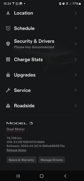 Tesla Model 3 • 2019 • 75,800 km 2