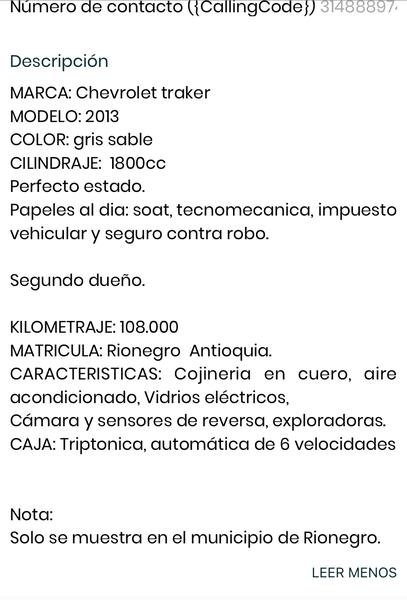 Chevrolet Tracker • 2013 • 108,000 km 16