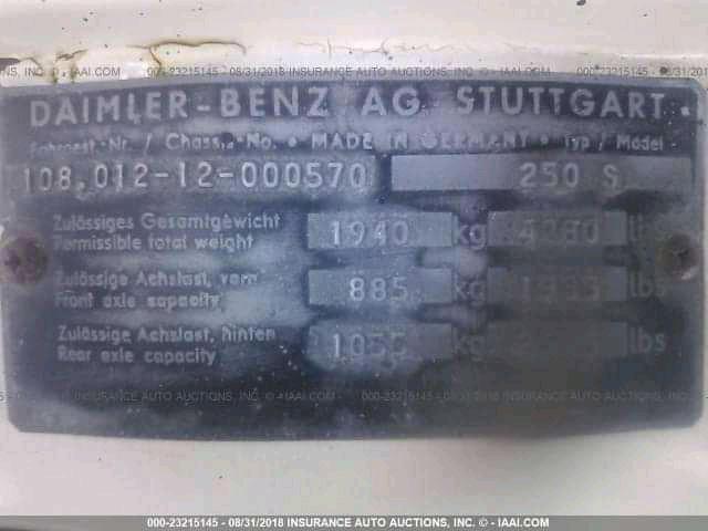 Mercedes-Benz 200 - 300 • 1969 • 90 km 3