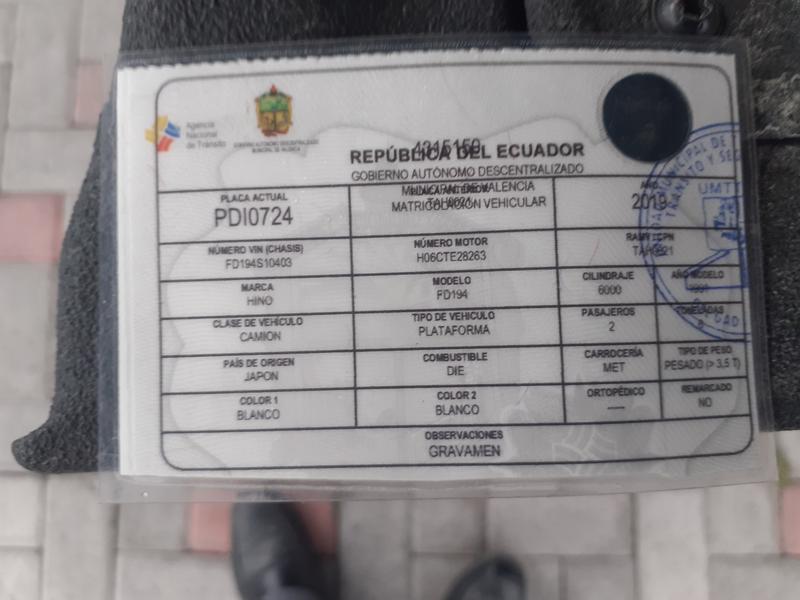 Hino FC 500 • 1991 • 350,000 km 4