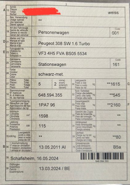 Peugeot 308 SW • 2011 • 172,985 km 15