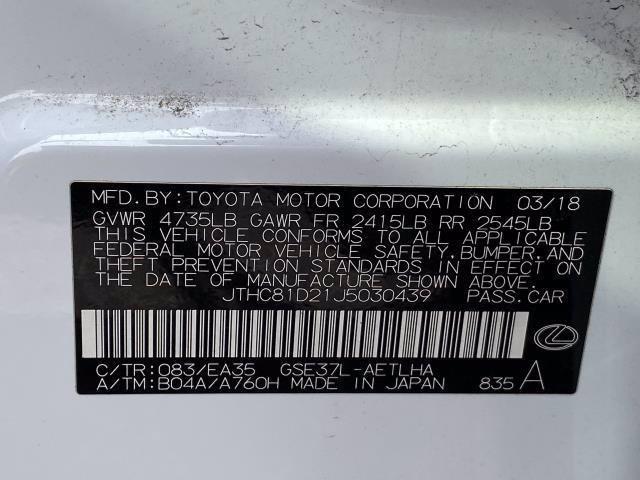 Lexus IS • 2018 • 27,365 km 4