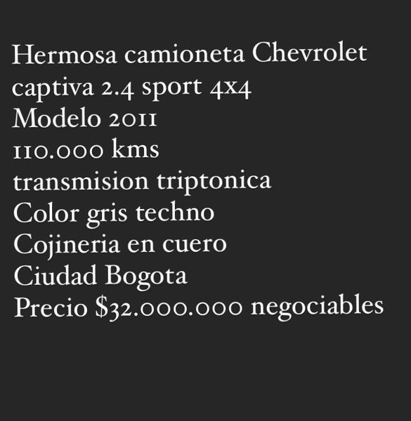 Chevrolet Captiva Sport • 2011 • 110,000 km 2