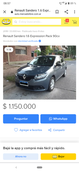 Renault Sandero • 2018 • 39,000 km 5