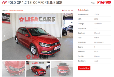 Volkswagen Polo • 2014 • 134,632 km