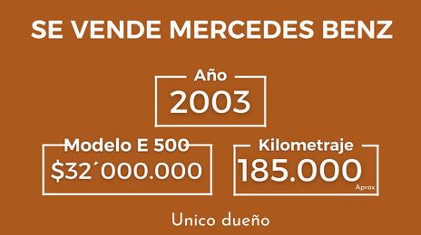Mercedes-Benz E • 2003 • 180 km