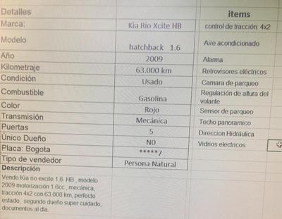 Kia Rio • 2009 • 63,000 km