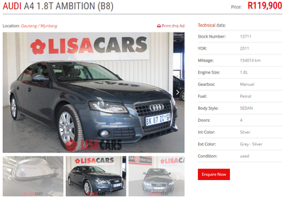 Audi A4 • 2011 • 154,014 km