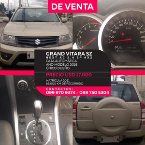 Suzuki Grand Vitara SZ • 2016 • 88,000 km