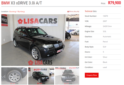 BMW X3 • 2007 • 242,813 km