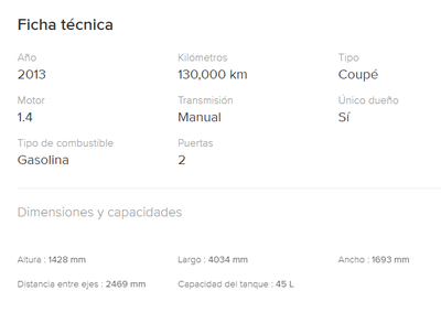 Fiat Tipo • 2013 • 130,000 km