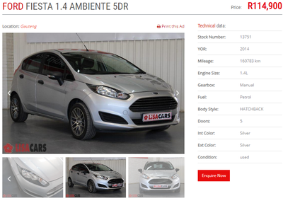 Ford Fiesta • 2014 • 160,783 km