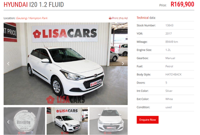 Hyundai i20 • 2017 • 89,449 km