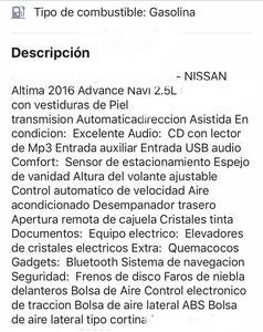 Nissan Altima • 2016 • 0 km