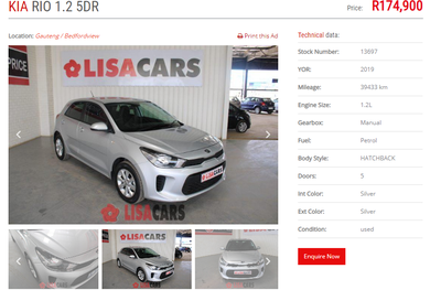 Kia Rio • 2019 • 39,433 km