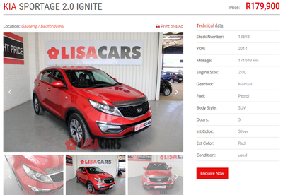 Kia Sportage • 2014 • 171,049 km