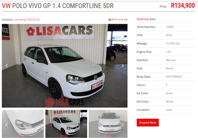 Volkswagen Polo • 2016 • 111,055 km