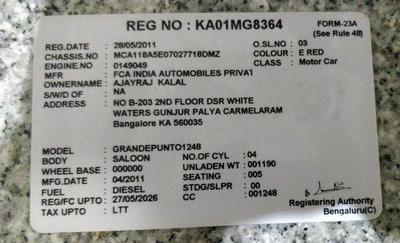 Fiat Grande Punto • 2011 • 92,000 km